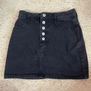 Brandy Melville Black Denim Skirt